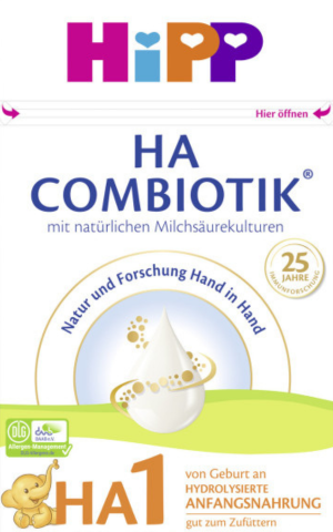 HiPP HA Stage 1 Combiotic Hypoallergenic Formula 