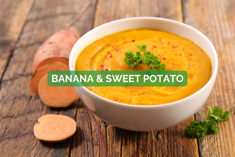 Banana Sweet Potato Baby Winter Puree