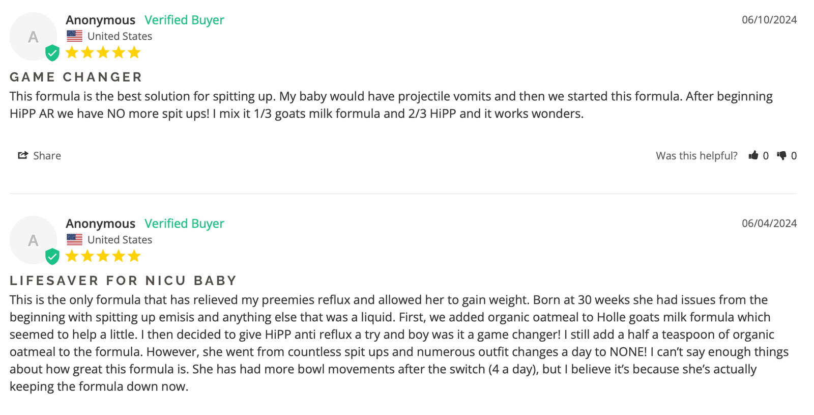 HiPP Anti Reflux Formula