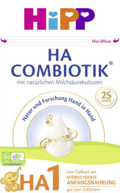 HiPP HA1 Combiotic® hypoallergenic infant formula from birth onwards, infant milk, furmula-milks