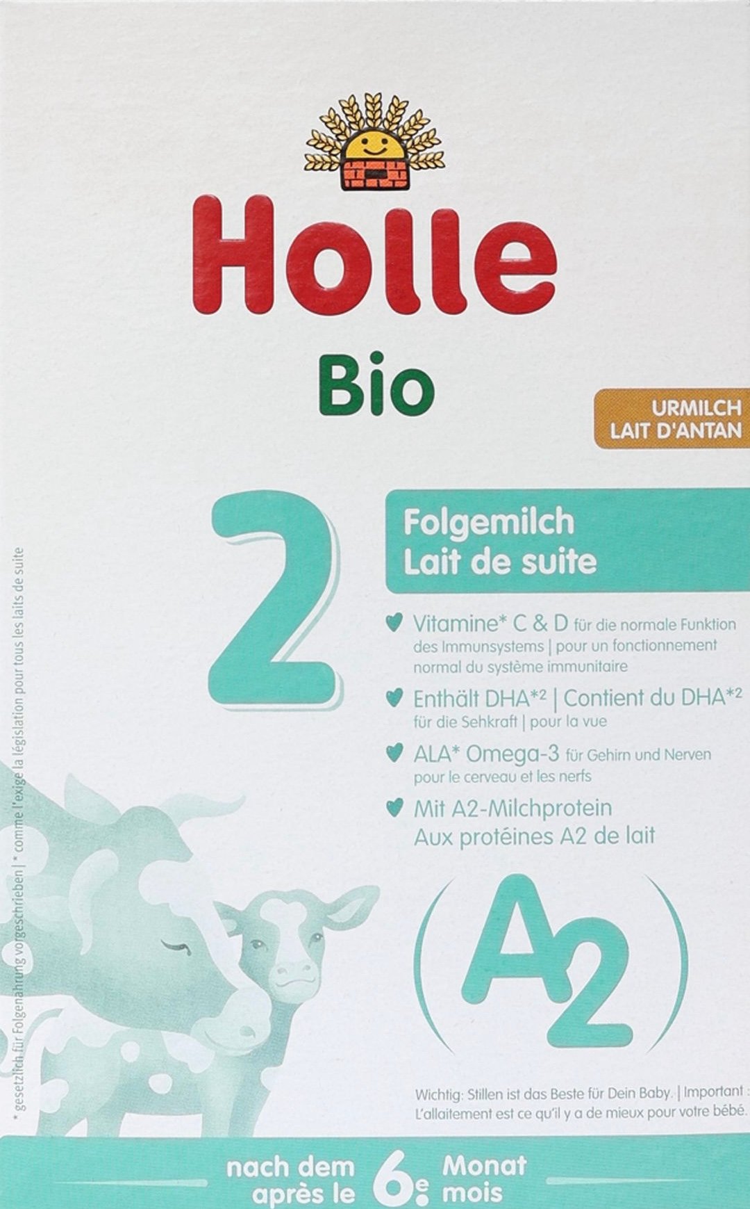 Holle A2 Stage 2 Organic Follow-On Formula (6–12 Months)